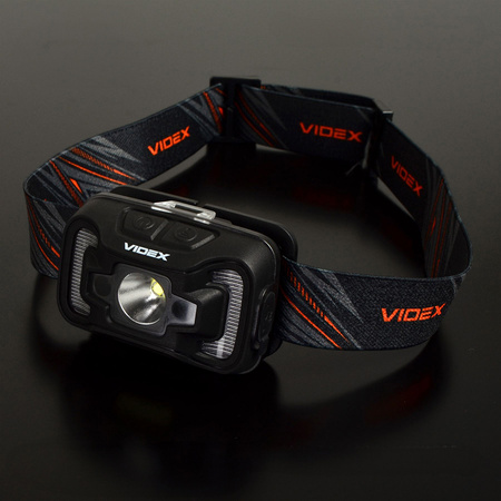 Latarka Czołowa Akumulatorowa LED 5W 310lm 7 Trybów Pracy USB-C Wodoszczelna IP65 Videx