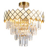 Lampa Sufitowa Żyrandol CARISMA Złota 9xE14 Milagro