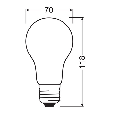 Żarówka LED A70 E27 17W = 150W 2452lm 4000K Neutralna Biała FILAMENT LEDVANCE