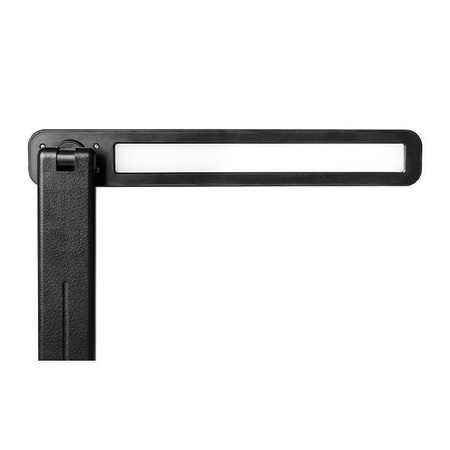 Lampka Biurkowa Stołowa Regulowana LED 5W 400lm 3000-4000-6500K CCT Akumulatorowa Szkolna Nocna Ściemnialna Włącznik On/Off Czarna Kivo Masterled