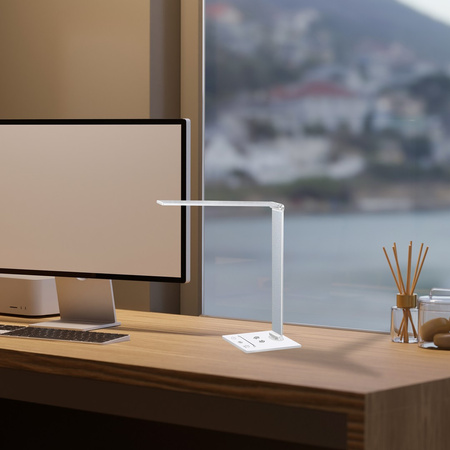 Lampka Biurkowa Stołowa LED VARIO Biała 5W LED Milagro
