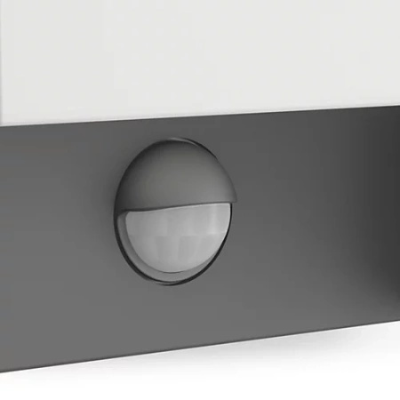 Kinkiet Ogrodowy Lampa Elewacyjna Zewnętrzna LED 6W 600lm 4000K IP44 z Czujnikiem Ruchu i Zmierzchu Antracyt Arbour Philips