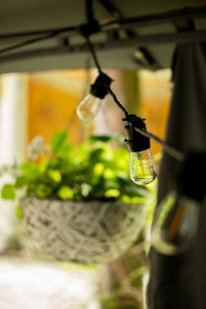 Girlanda Ogrodowa Zewnętrzna Łańcuch Świetlny 10m 10xE27 LED 1,3W Kobi