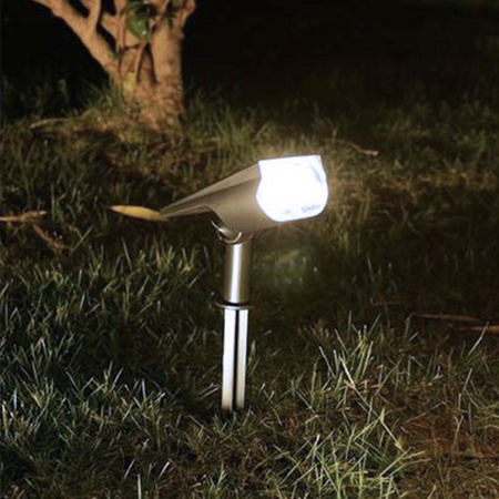 Reflektor Solarny LED Lampa Kierunkowa Wbijana IP44 Czujnik Zmierzchu