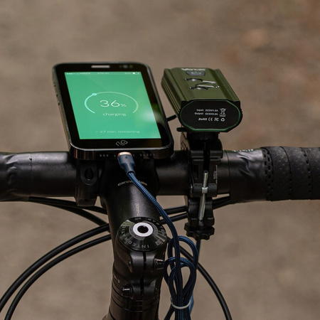 Latarka Lampka Przednia Rowerowa LED USB-C Uchwyt 6 Trybów 960lm IPX6 Funkcja Powerbank VAYOX