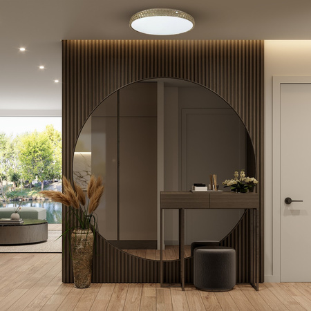 Plafon LED Lampa Sufitowa Natynkowa SHINY Bursztynowy 34W Ø490 mm Milagro