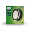 Kinkiet Ogrodowy Lampa Elewacyjna Zewnętrzna LED 12W 1200lm 2700K IP44 Czarna Actea Philips