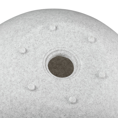 Lampa Ogrodowa Zewnętrzna Wbijana STONO KAMIENNA KULA E27 IP65 78cm Szara KANLUX