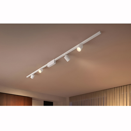 Reflektor Szynowy LED Perifo Biały 5,3W CCT RGB Philips HUE Bluetooth