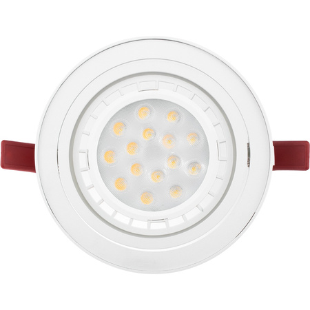 Zestaw Oprawa Podtynkowa Ruchoma GU10 ES111 Okrągła Biała Carpi LUMILED + Żarówka LED GU10 ES111 15W 3000K