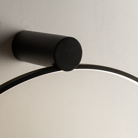 Lampa Sufitowa LED 21W 660lm 3000K Ciepła Czarna Nowoczesna CIRCOLO LED M 10815 Nowodvorski