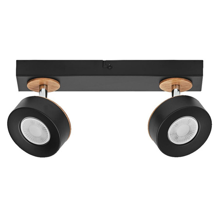 Lampa LED Ścienna Sufitowa Kinkiet Oprawa Natynkowa 9.6W 615lm CCT Dekoracyjna Czarny Spot Pluto Ledvance