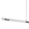 Lampa wisząca BASTONE 2xE14 Prosta Forma Minimalistyczna Biała Chrom MLP6566 Milagro Metal