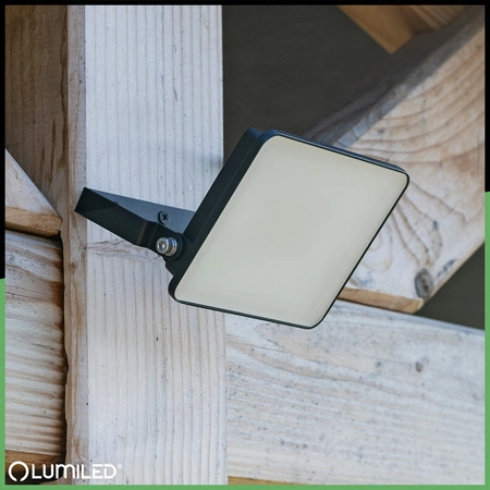 Naświetlacz LED AZZLER 20W 2400lm 4000K IP65 Halogen Zewnętrzny Lampa Czarny LUMILED