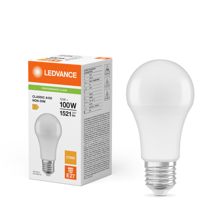 Żarówka LED A60 E27 13W = 100W 1521lm 2700K Ciepła Biała LEDVANCE