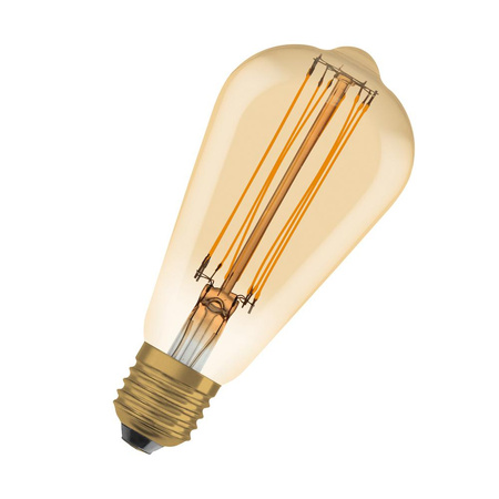 Żarówka LED Dekoracyjna ST64 Edison E27 8.8W = 60W 806lm 2200K Ciepła 320° Filament Ściemnialna Vintage 1906 Osram