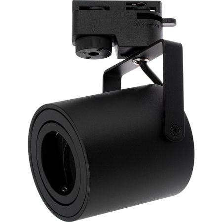 Zestaw Szyna Oświetleniowa Szynoprzewód 1m + 2x Reflektor Szynowy LED Lampa GU10 Czarny Mat