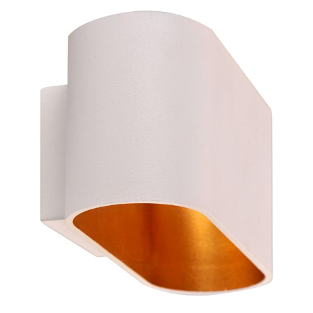 Kinkiet Ścienny Lampa Oprawa Natynkowa G9 Biały Złoty Elissa Sanico Goldlux