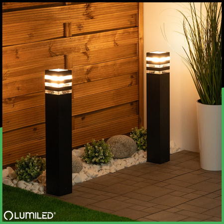 Lampa Ogrodowa Słupek Zewnętrzny Stojący E27 LED TAXUS 2 60cm LUMILED