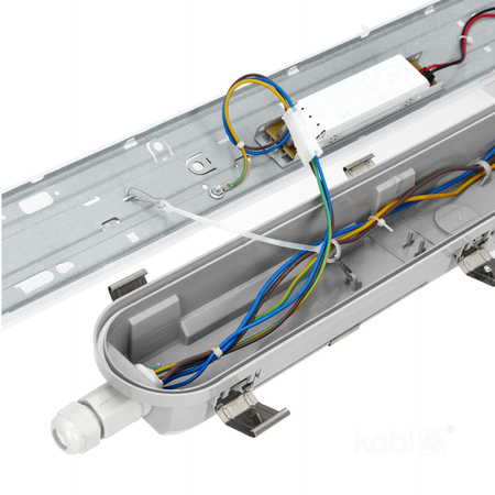 Oprawa Liniowa Hermetyczna LED 36W 6300lm 4000K Neutralna IP66 IK08 Szara Nexforce Kobi