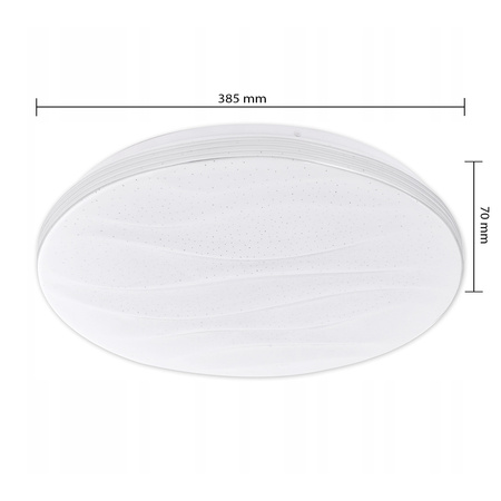 PLAFON LED lampa sufitowa 39cm okrągła 24W 3000K-6500K + pilot