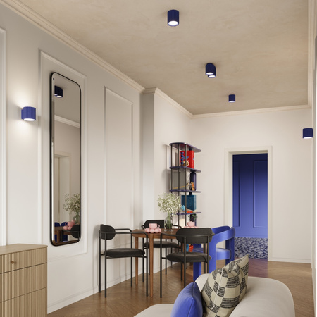 Oprawa Natynkowa 2x GU10 Aluminiowa Niebieska Ultramaryna Aura Deep Space SL.1810 Sollux