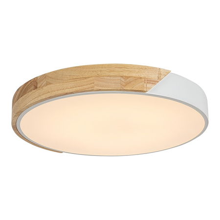 Plafon LED Lampa Sufitowa Oprawa Ścienna Natynkowa 24W 1760lm 3000K Biały Skandynawski Maple Rabalux