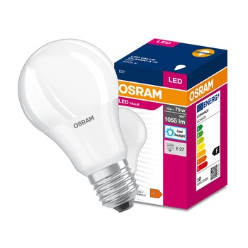 Żarówka LED E27 A60 10W = 75W 1055lm 6500K Zimna 200° OSRAM