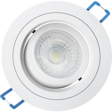 Oprawa HALOGENOWA Podtynkowa Ruchoma GU10 MR16 Okrągła Biała CASSIO LUMILED