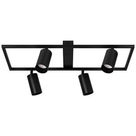 Żyrandol Lampa Oprawa Sufitowa Dekoracyjny 4x GU10 Czarny Masterled