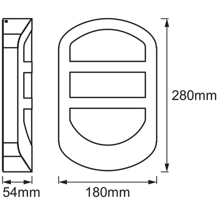 Lampa Ogrodowa Zewnętrzna Kinkiet Elewacyjny LED 12W 650lm 3000K IP44 Srebrny Endura Ledvance