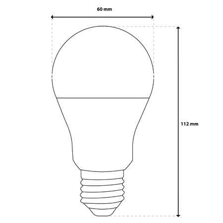 6x Żarówka LED E27 A60 11W = 100W 1521lm 4000K Neutralna 360° FILAMENT LUMILED