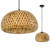 Lampa Wisząca Dekoracyjna Zwis Bambusowa E27 Boho Baku Kobi