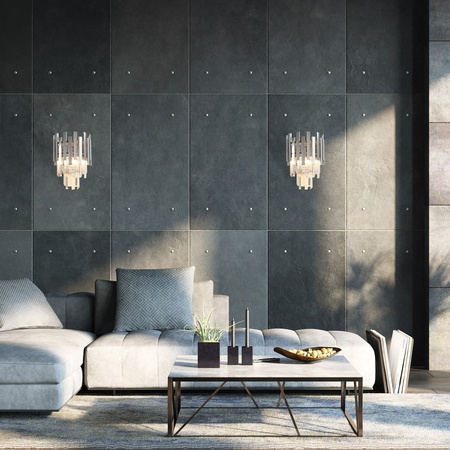 Lampa Ścienna Kinkiet ASPEN Chrom 2xE14 Milagro