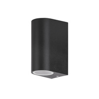 Lampa Ogrodowa Zewnętrzna Kinkiet Elewacyjny LED 2x GU10 IP44 Czarny Nowoczesny Chile Rabalux