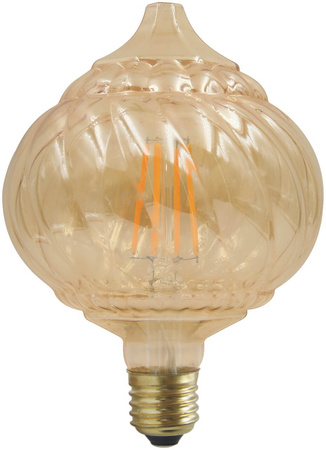 Żarówka LED E27 BC125 450lm 4W 2700K Ciepła 320° Filament GOLDLUX (Polux) Vintage Amber Dekoracyjna