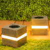 Lampa Solarna LED Zewnętrzna Ogrodowa Stojąca Kamień 3000K IP44 12cm Czujnik Zmierzchu
