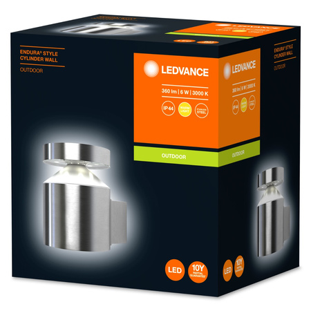 Kinkiet ścienny lampa elewacyjna oprawa zewnętrzna 6W 360lm 3000K Endura Style Cylinder LEDVANCE