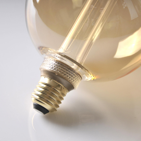 Żarówka Dekoracyjna LED E27 G125 4W 200lm 1800K Ciepła 320° DecoVintage Amber Pillar GOLDLUX (Polux)