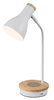 Lampa Stołowa Biurkowa Nocna E14 Ściemnialna Biały Nowoczesny Mosley Rabalux