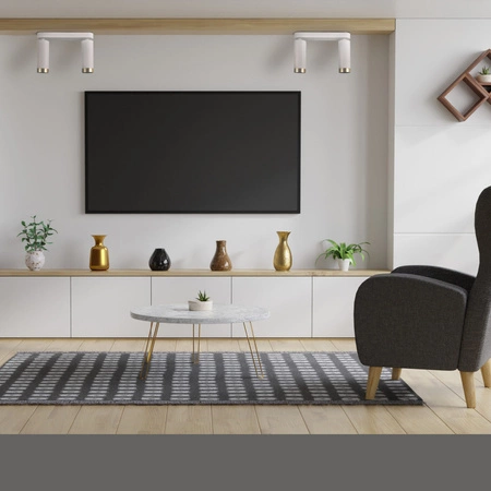 Oprawa Ścienno-Sufitowa Reflektor Punktowy 2x GU10 Biała Złota FADO Sanico Goldlux