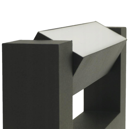 Lampa nad Lustro ASTER Kinkiet LED Łazienkowa Ścienna 2x4W 560lm Czarna Neutralna 30cm IP54 góra/dół 360°