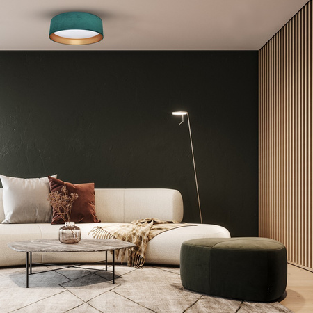 Plafon LED Lampa Sufitowa Natynkowa RONDO Zielony 18W LED Milagro