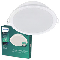 Panel LED Oprawa Podtynkowa Wpuszczana MESON 20W 4000K 19cm Okrągła Downlight PHILIPS
