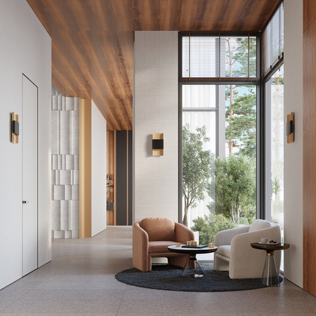 Lampa Ścienna Kinkiet 2x G9 Prostokątna Złota Czarna Nowoczesna Durlin Sollux