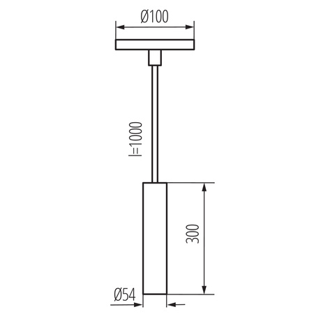 Lampa Sufitowa Wisząca LED Natynkowa Zwis Żyrandol GU10 Czarna Phlox Kanlux