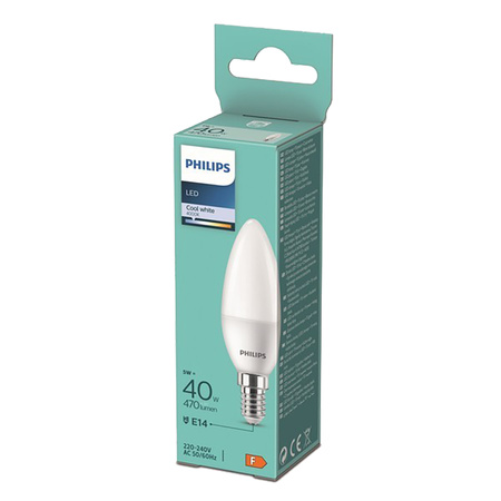 Żarówka LED E14 Świeczka B35 4.9W = 40W 470lm 4000K Neutralna Essential Philips