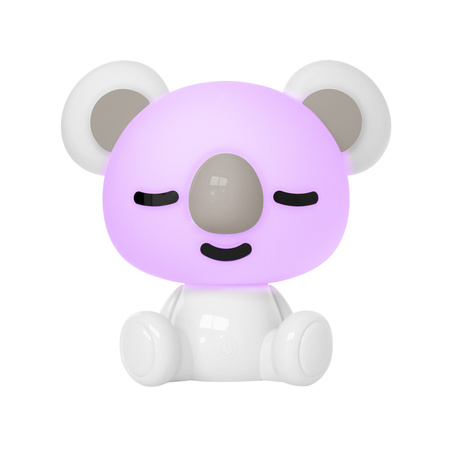 Lampka Dekoracyjna LED 2.5W 110lm 4000K Neutralna RGB Biała Ściemnialna Koala Sanico Goldlux