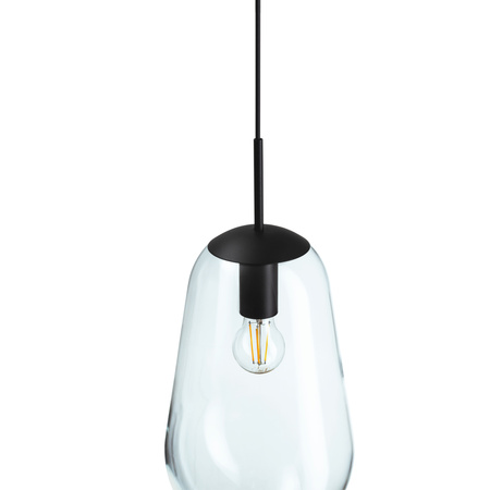 Lampa Sufitowa Wisząca E27 Czarna Nowoczesna PEAR M 7798 Nowodvorski