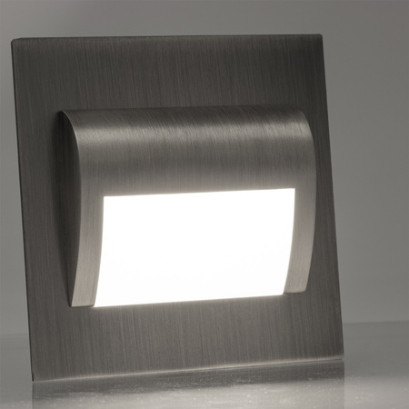 Oprawa schodowa DECORUS 9 LED 1,2W Mosiądz Zimna